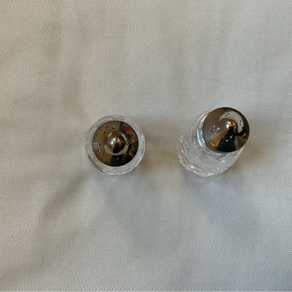 Waterford Crystal Salt and Pepper Shakers with Silver Tops - Picture 3 of 9